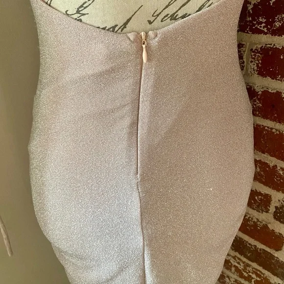Luxe light pink sparkly dress - Picture 4 of 7
